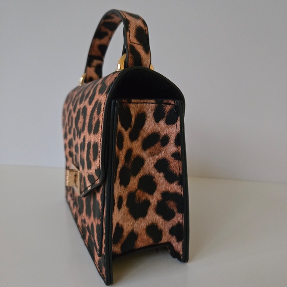 NWOT Fashion Nova Leopard Print Box Clutch Handbag - Picture 5 of 13